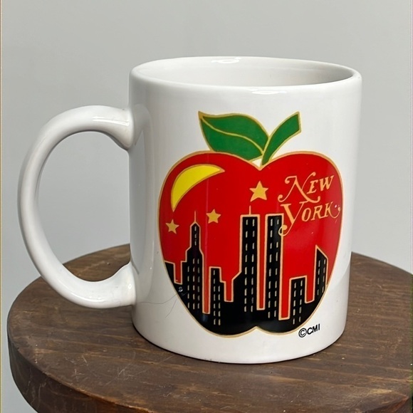 Big Apple Twin Towers New York Vintage Coffee Cup State Mug - Picture 8 of 8